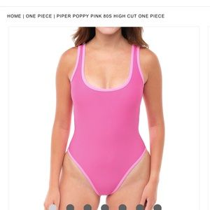 BRAND NEW 93 Play Street “Piper” one-piece bathing suit. Size M. Poppy Pink